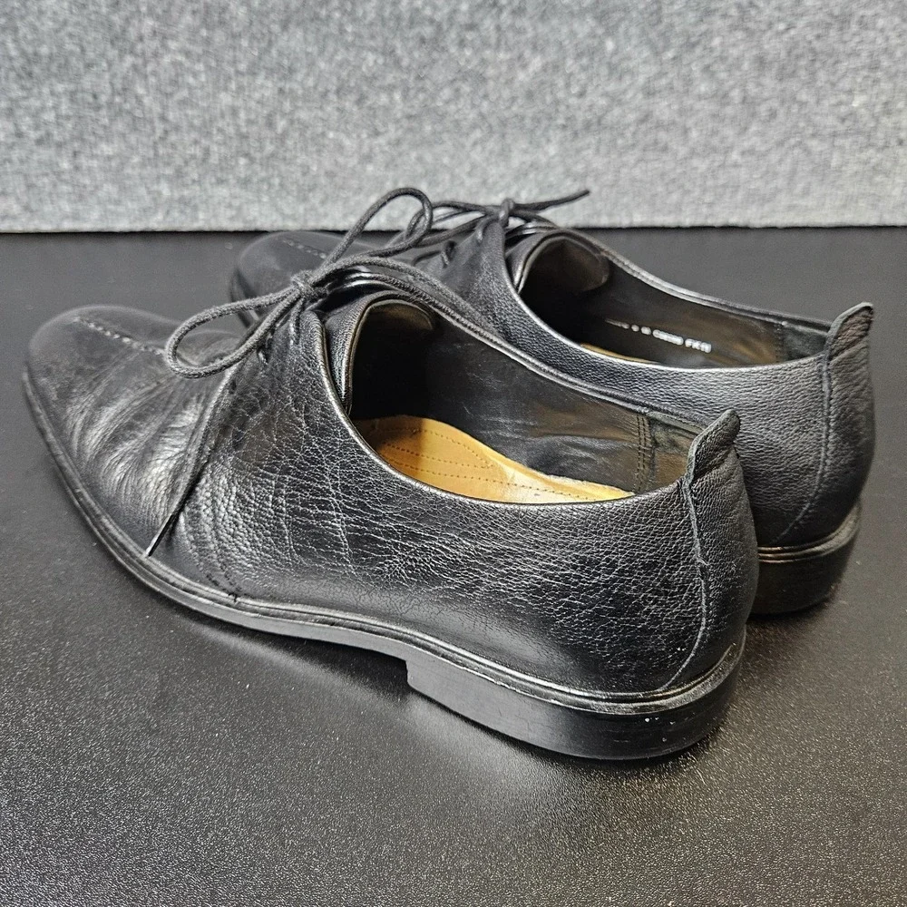 Cole Haan‎ Mens Lace Up Oxford Black Leather Size 9